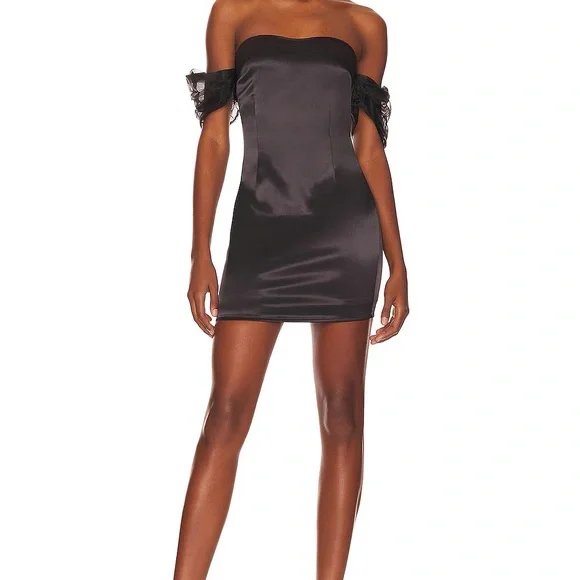 revolve black cocktail dress House of Harlow 1960 x REVOLVE Austen Mini Dress in Black